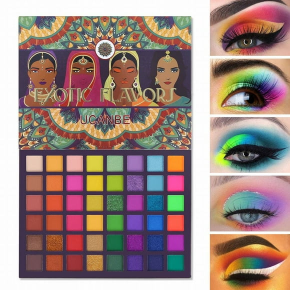 Paleta de sombras de ojos UCANBE EXOTIC FLAVORS 48 colores