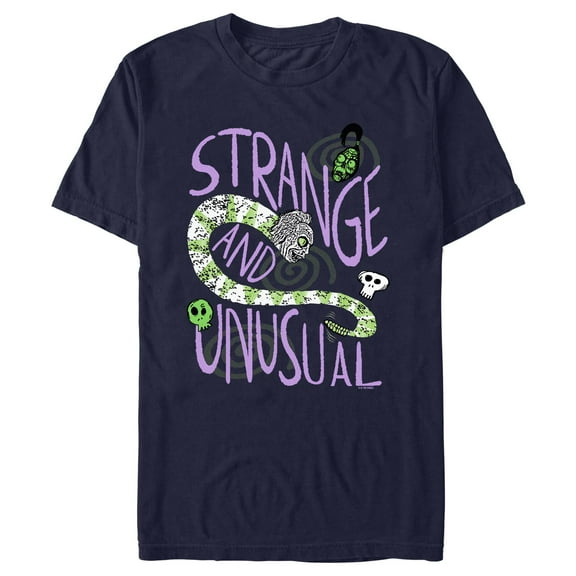 Men's Beetlejuice Strange and Unusual Snake  Graphic T-Shirt