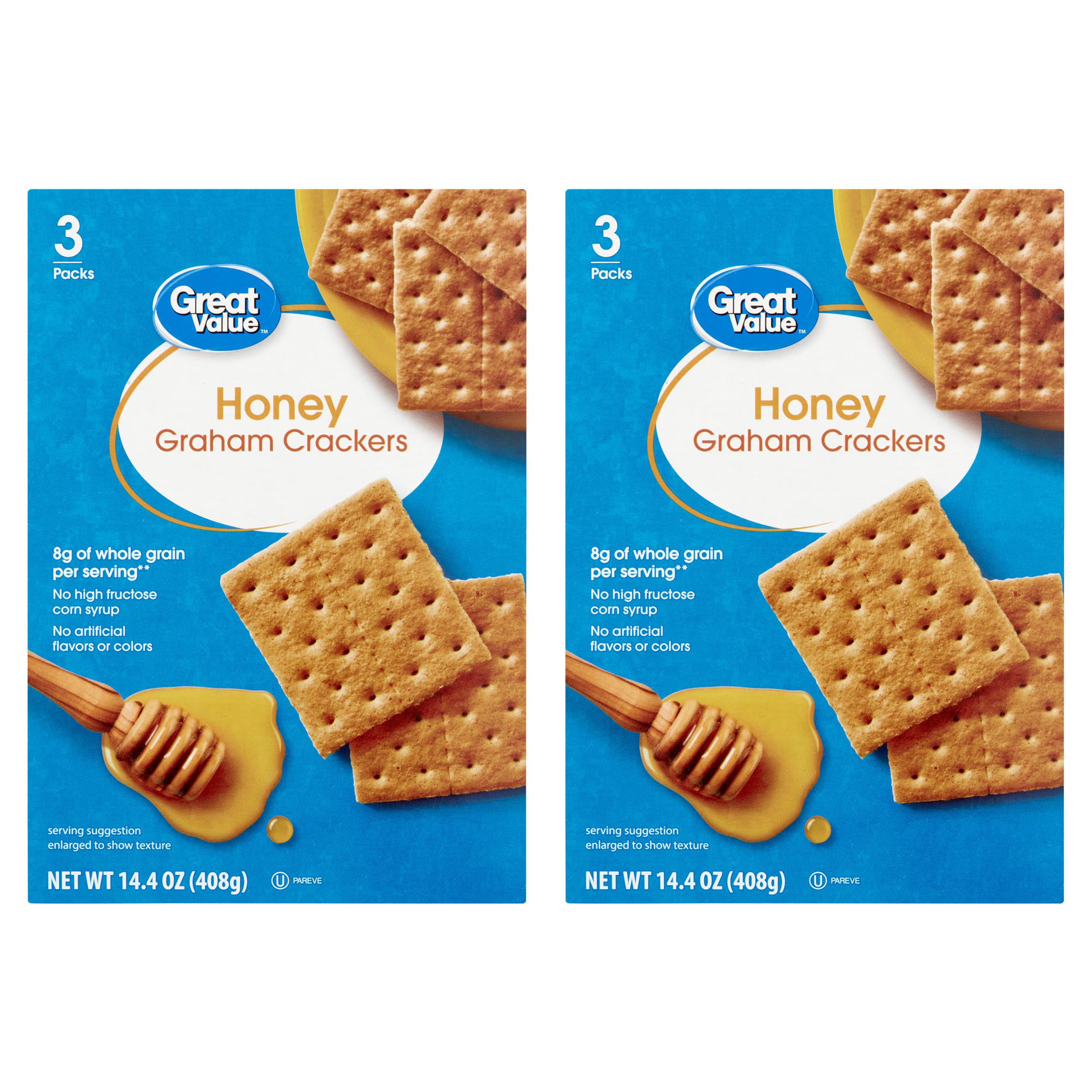 Great Value Honey Graham Crackers,  oz 