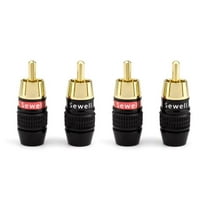 Deadbolt RCA Plugs, Premium Solderless RCA Plugs