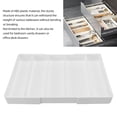 thumbnail image 5 of NFTIGB Expandable Kitchen Drawer Organizer ABS Plastic Cutlery Tray Silverware Storage Box Versatile Divider for Bedroom Vanity Office Desk 11.81 x 11.81 x 2.36 Inches, 5 of 9