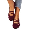 thumbnail image 1 of Amzcrzy Zapatos de mujer,Zapatos de mujer,Zapatillas de mujer, Zapatos de trabajo para mujer con suela plana y tejido transpirable para todas las estaciones Sandalias Mujer Zapatillas De Casa, 1 of 5