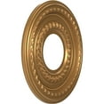 thumbnail image 2 of Ekena Millwork 10"OD x 3 1/2"ID x 3/4"P Cole Thermoformed PVC Ceiling Medallion (Fits Canopies up to 4 1/4"), Bright Coat Gold, 2 of 10