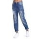 thumbnail image 4 of WILLBEST Jeans Mujer Pantalones Vaqueros Ajustados Elásticos de Mezclilla para Mujer, Pantalones Con Agujeros, Pantalones de Tubo para Fitness y Ropa Informal Extra Grande, 4 of 5