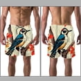 thumbnail image 3 of luoweisi Men's Beach Shorts Quick Dry Swim Trunks with Mesh Lining Woodpecker L, 3 of 5