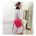thumbnail image 3 of Mochila de gelatina de tamaño mediano Mochila de color caramelo para niñas adolescentes Mochila impermeable de silicona Mochila escolar para mujeres (Rosa roja), 3 of 4