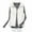 White, variant on Busydd Womens Winter Vest Solid Color Warm Puffer Vest Zip Up Sleeveless Down Coats Casual Lightweight Puffy Vest Plus Size Outerwear with Pockets S-4XL