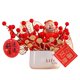 thumbnail image 5 of Juego de macetas artificiales de flores rojas para centros de mesa decorativos. Arreglo floral. Estilo A, 5 of 9