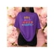 thumbnail image 1 of Playera Blusa Mujer con Frase Positiva Eres Bella Fabulosa y Fuerte Moda Casual Inspiradora Color Morado Talla Grande Marca Emil SaEs, 1 of 4