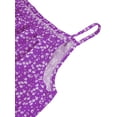 thumbnail image 5 of Gomelly Women Slip Dress Floral Print Summer Beach Sundress Basic Short Mini Dresses Ladies Kaftan Party Sleeveless Purple XL, 5 of 9