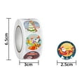 thumbnail image 5 of UDIYO 500Pcs/Roll Attractive Label Sticker Widely Use Colorful Snowman Trees Cartoon Tag Decal for Home, 5 of 8