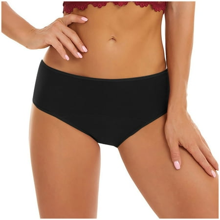 Bigersell Nylon Panties for Women Clearance Ladies Underwear Panties High Cut Panty Style P-1593 Cotton Boyshort Panties Thongs Ladies High Waist Briefs Mid Waist Women s Briefs Black 3Xl