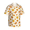 thumbnail image 2 of Haiem Pumpkin Maple Leaves Printed Hawaiian Shirt for Men - Men’s Casual Beach Summer Shirts - Stretch Fabric with Modern Fit-3X-Large, 2 of 9