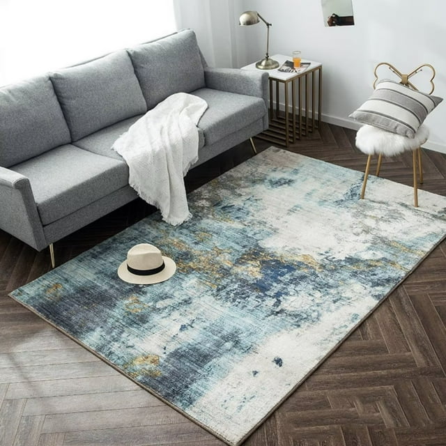 Rugs Light Luxury Modern Rustic Design Area Rug | Carpet for Living Room, Bedroom, Kitchen, Dining, Home Office Floor Décor | 80*160cm