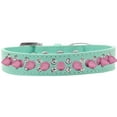 thumbnail image 5 of Pet and Dog Spike Collar, "Double Crystal  Light Pink Spikes", 5 of 5