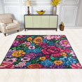 thumbnail image 2 of Yayeee Area Rugs for Living Room 5.2'x4' Non Slip Washable Bedroom Floor Carpet, Charming Floral Pattern, 2 of 5