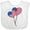AA-White, variant on Inktastic American Flag Heart Balloons Boys or Girls Baby Bib