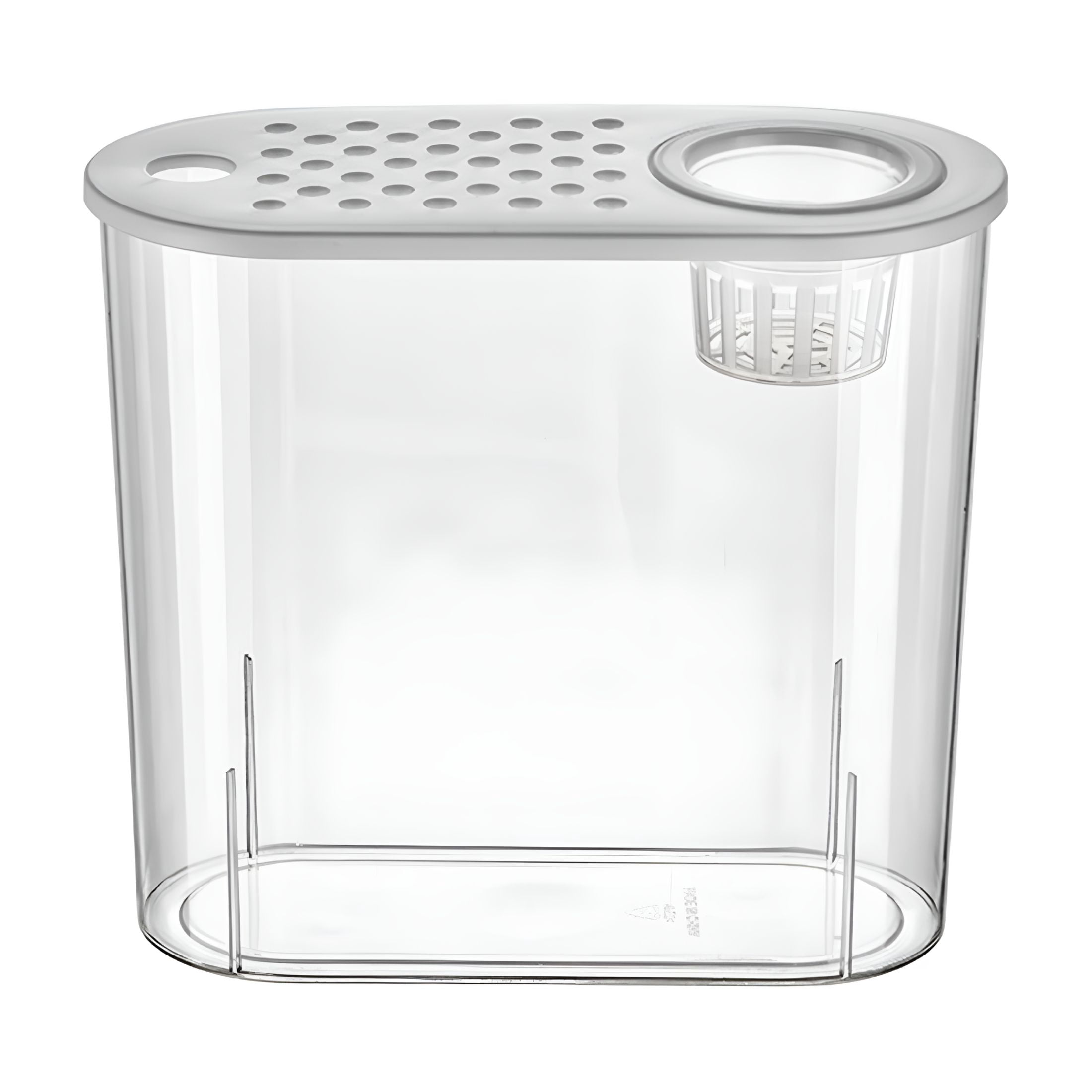 ACDANC Small Fish Tank 2 Gallon Glass Aquarium Starter Kits, Desktop Betta Fish Tank Beta Fish Aquariums with Filter and Light, Room Desktop Decor, Gifts