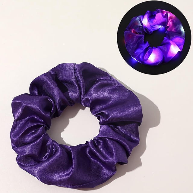 Cuerda elástica para el cabello Salvador Scrunchies creativos para chicas fiestas nocturnas Púrpura Morado oscuro