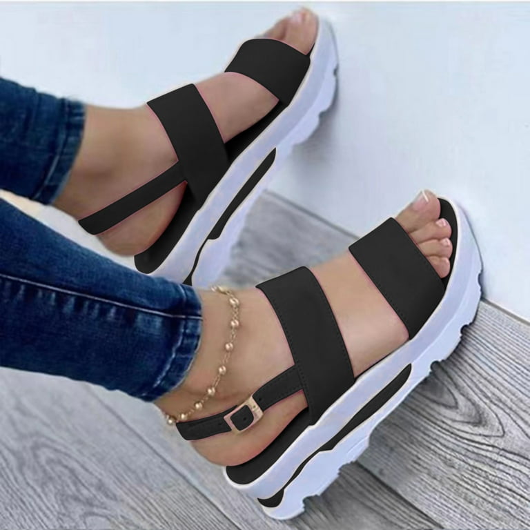 2021 Slippers Women Summer Square Toe Casual Flat Ladies