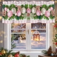 thumbnail image 5 of Valances for Windows Christmas Balls Rod Pocket Cafe Window Treatments Valance Curtains for Kitchen Bathroom Laundry Basement Windows 56"x16", 5 of 7