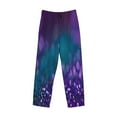 thumbnail image 4 of Daiia Men'S Purple And Green Glitter Pants,Bottoms Sleep Lounge,Pajama Pants,Pj Bottoms Drawstring And Pockets-Xx-Large, 4 of 9