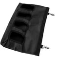 thumbnail image 4 of Bolsa de heno de tela Oxford de cuatro agujeros para conejos y mascotas, bolsa colgante, soporte para alimentador, contenedor de alimentación (negro), 4 of 14