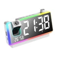 thumbnail image 2 of Elodie Projection Alarm Clock USB Digital Clock 180 Projector Night Light Projection on White, 2 of 8