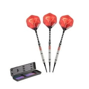Elkadart Tornado 90% Tungsten Soft Tip Dart Set, Ringed Barrel, 18 Grams