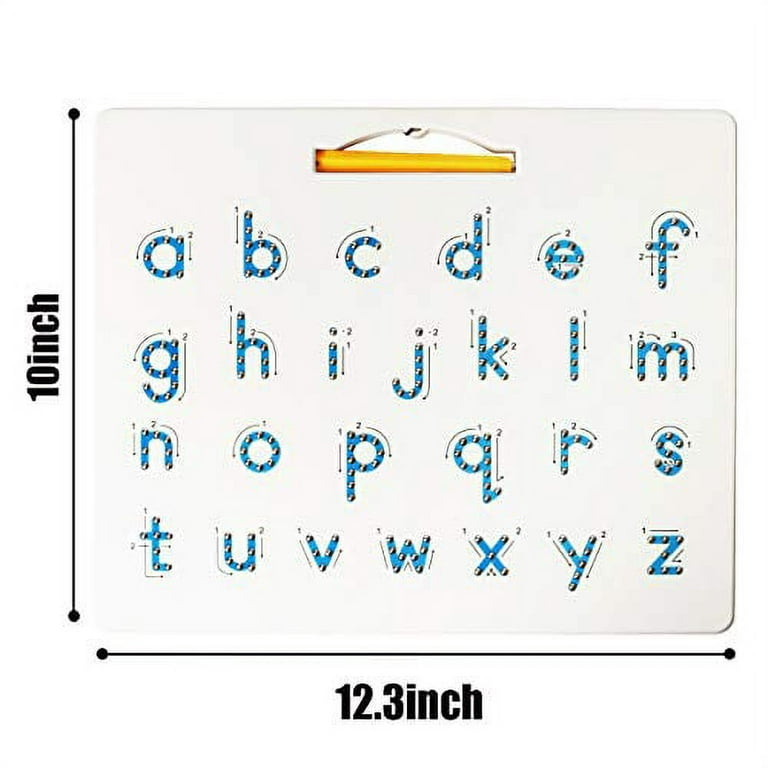 Apfity Magnetic Drawing Board Magnetic Alphabet Letter Tracing Board Educational ABC Letters Read Write Learn Preschool Toy for