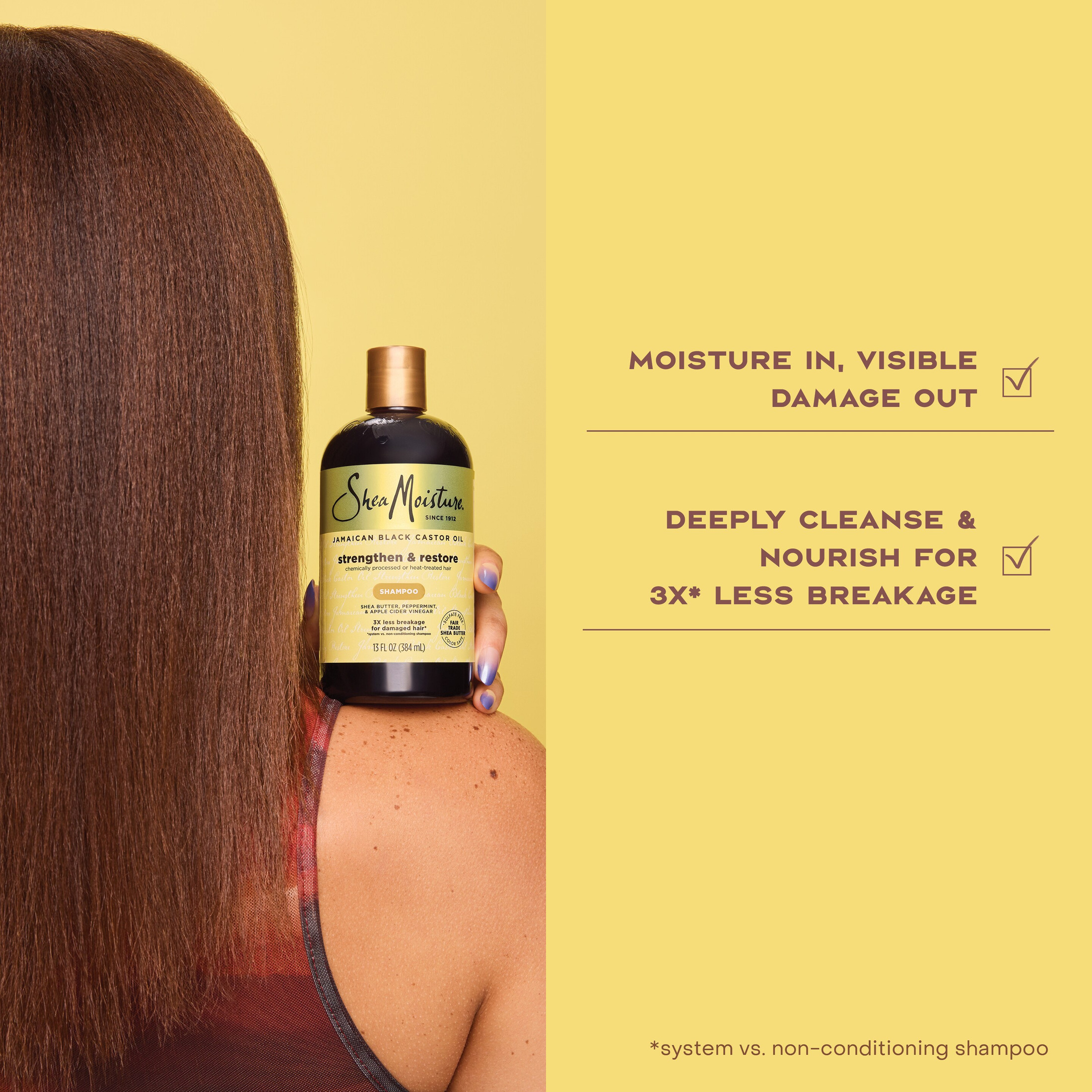 SheaMoisture Jamaican Black Castor Oil Strengthen Shampoo photo 4