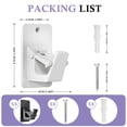 thumbnail image 6 of Godance 8PCS 3M Adhesive No Drill Curtain Rod Brackets - Heavy Duty 30LB Curtain Rod Holders for Bathroom Bedroom Kitchen, Universal Damage-Free Window Rod Hooks with Nail-Free Installation, 6 of 8