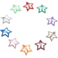thumbnail image 1 of IFANLANDOR 10pcs Star Snap Hair Barrettes Assorted Color Hair Styling for Children Parties, 1 of 4