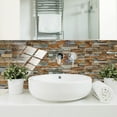 thumbnail image 5 of Aonity 12Pc Home Renovation Crystal Tile Sticker L, Self Adhesive Peel and Stick Wallpaper 3D Stone Design Brick Wall Tile for Home Bathroom Kitchen Backsplash 12 Packs, 5 of 6
