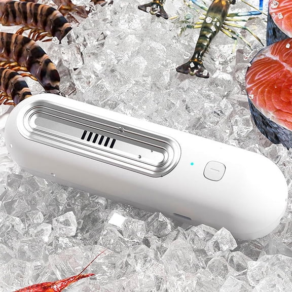 Fridge Deodorizer Odor Eliminator Rechargeable Compact Cordless No Filter Replacement For Kitchen Freezer Food Storage Make Food Fresher（white）