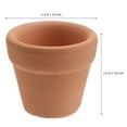 10Pcs 3x3cm Small Mini Terracotta Pot Clay Ceramic Pottery Planter