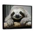 thumbnail image 2 of Designart "Serene Sloth Serenity" Sloth Floater Framed Canvas Wall Art, 2 of 5