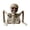 A, variant on Halloween Half Body Skeleton Ground Breaker Decor, Realistic Skull Torso Skeleton Stakes, Fake Human Bone Prop for Graveyard Yard Lawn Front Door Outdoor Halloween Party Haunted House Decorations