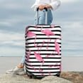 thumbnail image 4 of Uemuo Flamingos Printed Washable Luggage Cover - Fashion Suitcase Protector Fits 18-32 Inch Luggage -Small, 4 of 9