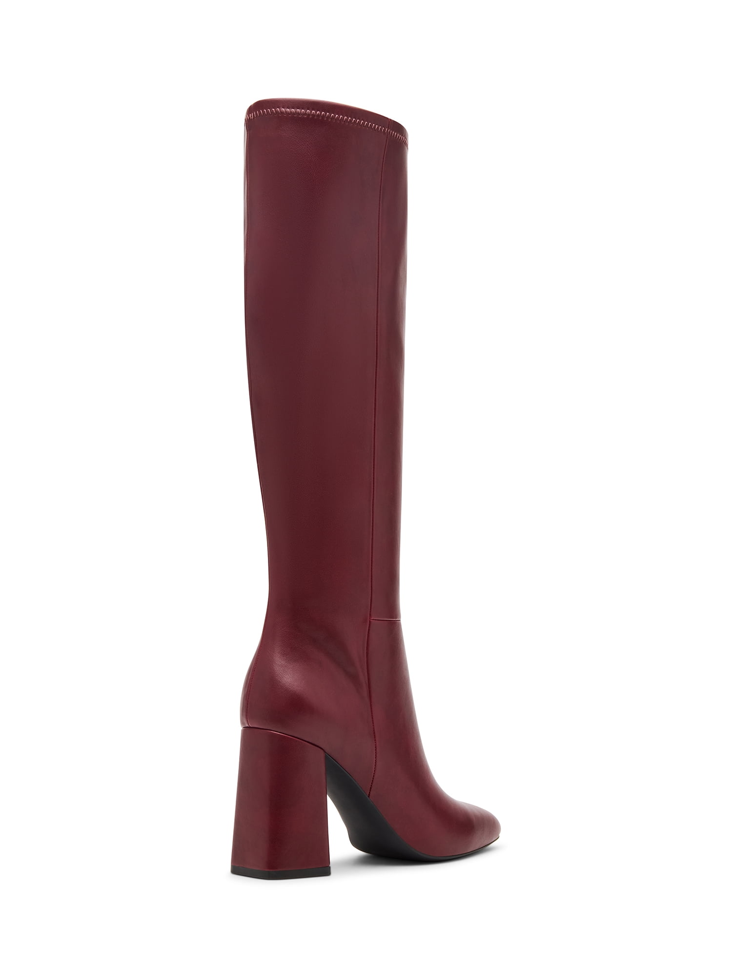 Madden Girl Women's Wesley Block Heel Tall Shaft Boot (Wide Calf Available)