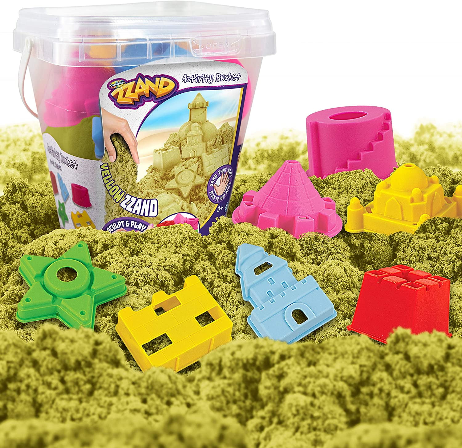 Creative Kids Play Sand Bucket Activity Kit Natural Scented 500 gr of