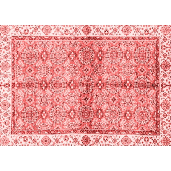 Ahgly Company Indoor Rectangle Oriental Red Traditional Area Rugs, 8' x 10'