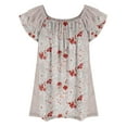 thumbnail image 4 of Aloohaidyvio Dressy Blouses for Women.Womens 2024 Summer Tunic Tops Casual Short Sleeve Crew Neck Blouse Spring Soft Comfy Going out T shirts, 4 of 5