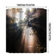 thumbnail image 3 of Cqxid Shower Curtain Under $15 Shower Curtain 70x70 Inch With 12 Plastic Hooks Waterproof Shower Curtain Bathroom Heavy Side Shower Curtain Machine Washable Quick Dry, 3 of 8