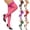 C-Hot Pink73, variant on Thigh High Socks For Women Sexy Lace Trim Mesh Sheer Stockings Elegant High Cut Nightclub Footwear