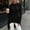 Black women long sleeve hooded sweater a1, variant on Women's Fall Winter Long Sleeve Hooded Sweater Curved Hem Ribbed Knit Casual Basic Pullover Tops Cozy Fashion Clothes for Daily Wear, Light Blue S