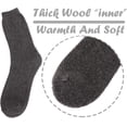 thumbnail image 4 of Mens Wool Socks Fuzzy Heavy Thermal Thick Warm Cotton Boot Fuzzy Winter Socks, 4 of 7
