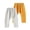 Beige, variant on Girls Boys Sweatpants Baggy 2 Pack Wide Leg Elastic Waist Sweat Pants School Dance Pants with Pockets 0-8Y Yellow