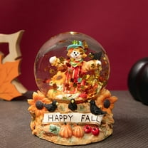 Northlight Scarecrow Happy Fall Harvest Snow Globe - 5.5"