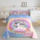 thumbnail image 2 of Juego de Cama Unicornio para Niñas Juego de Cama Unicornio Floral para Niñas, 2 of 6